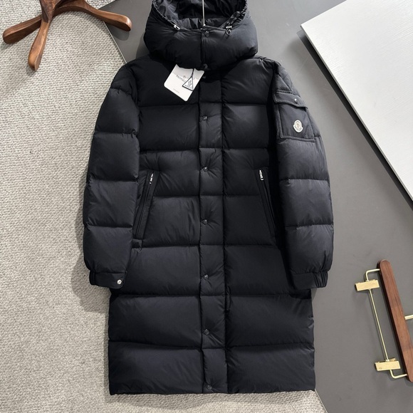 Moncler Black Long Puffer Jacket - Picture 1 of 5